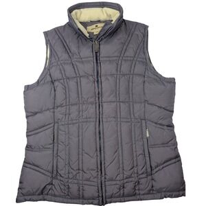 Woolrich Womens Amethyst Puffer Vest Quilted Full Zip Lined Size Medium